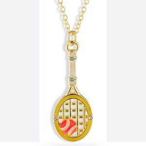 Baublebar NEW Tennis racket pendant necklace